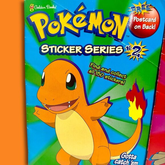 Vintage Pokémon Golden Books 1999 Sticker Series Activity Books 2 & 3. READ! - Picture 2 of 12
